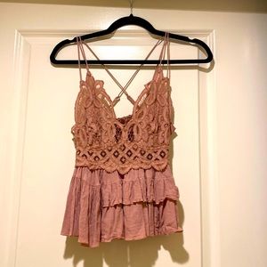 Free People bralette top, size small